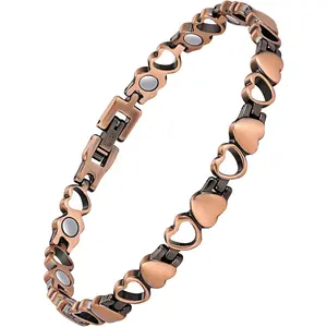 Copper Ankle Bracelet for Women, Ultra Strength Magnetic Anklet For Cankles with Adjust Tool