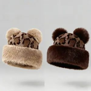 Women's Mongolian-Style Fashion Hat - Soft Plush Fur, Cozy Fabric, Distinctive Design, Versatile Styling, Warm Autumn Cold Weather Outdoor Travel Streetwear Accessory
