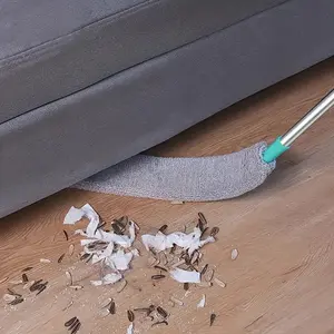 Washable and retractable under-bed dust brush, soft-bristled crevice cleaning brush, durable and efficient deep cleaning tool, suitable for hard-to-reach areas such as sofas, beds, and furniture, household dust removal tool