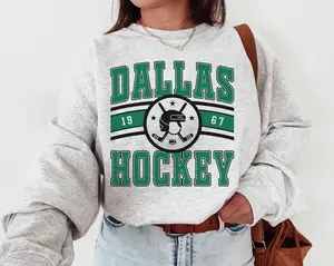 Dallas Star Sweatshirt Vintage Dallas Star Sweatshirt T-shirt Stars Sweater Stars T-shirt Hockey Fan Shirt Retro Dallas Ice Hockey