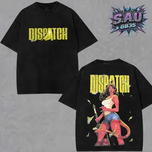 Devil Girl Graphic Shirt - Urban Streetwear Washed Boxy-fit Tee, Retro Anime Comic Succubus Aesthetic Graphic Tops, Heavyweight Cotton Casual Apparel, Gift for Manga Fans Menswear