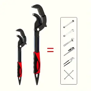1 Tail Quick Clamp Wrench - 13-30/30-60mm, Quick Open Pipe Clamp, Adjustable Pipe Clamping Tool, Suitable for Cars, Bicycles, and Pipe Repair Mechanical Operations Automatic Quick Change Size Tool