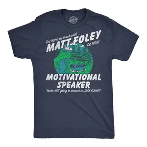 Funny Chris Farley T Shirts Hilarious Mens Tees Featuring Matt Foley Quotes and More Mens Funny T Shirts Cool Vintage Fashion T-Shirt Gift Classic Menswear Funny Movie Short Sleeve Novelty Tees for Guys