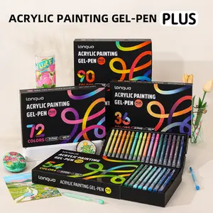 Acrylic Painting Hand Account Pen Set, Acrylic Drawing Markers, 90 Colors, 1.0mm Large Line Width, Smooth Writing, Multi-Purpose for Journals & Office Use