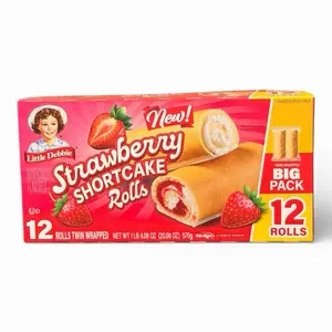 Little Debbie NEW Strawberry Shortcake Rolls | Big Pack
