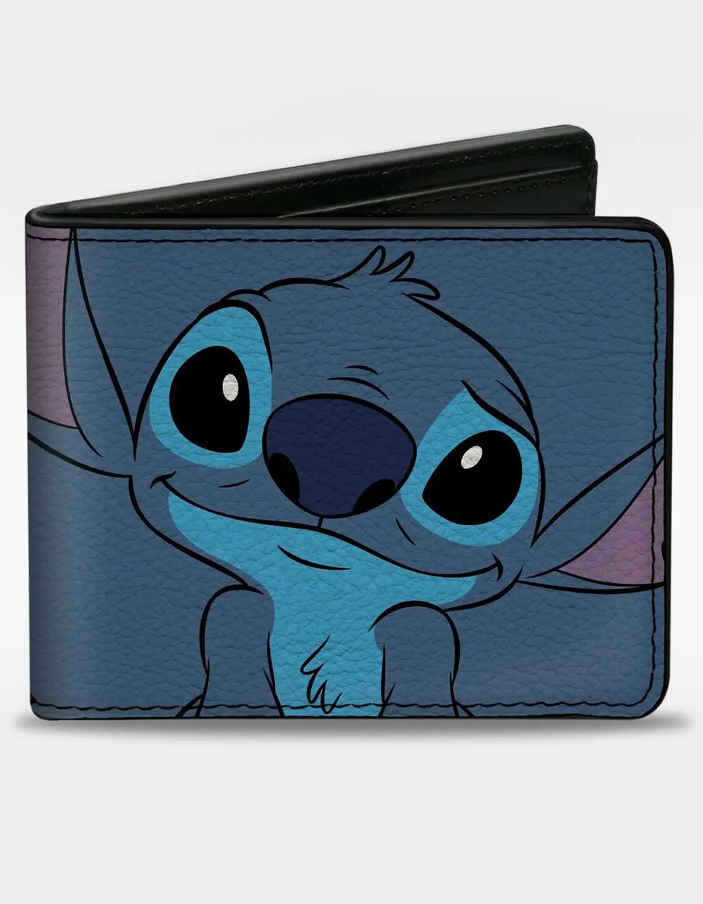 BUCKLE-DOWN  Mens Disney Stitch Sweet Smiling Pose Bifold Wallet, Multi-Colored