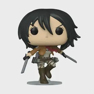 Mikasa Ackerman Attack on Titan Pop! Vinyl Figure - Authentic Funko Animation #1166, 3 3/4 Inches Tall, Window Display Box, Perfect for Collectors