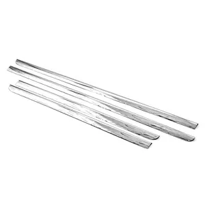 304 Polished Stainless Steel Tape-On Window Molding Sill Overlay Deco Compatible With 2007-2014 Tahoe