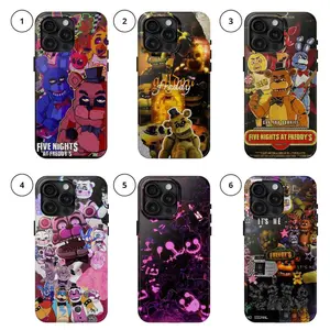 FNAF Horror Phone Case: Five Nights at Freddy's Collage Design - Freddy & Friends Protective Cover | Durable iPhone 17, 16, 15, 14, 13, 12, 11 and Samsung Galaxy 25, 24, 23, 22, 21 | Protective Custom, Anti-Scratch Shockproof Smartphone Casing