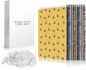 Thickened Fabric 7.5*10.5 Inch Comic Book & Magazine Backing Organizer Boards, 100PCS with 400PCS U Shape Plastic Alligator Clips for Books Comics Magazines Storage