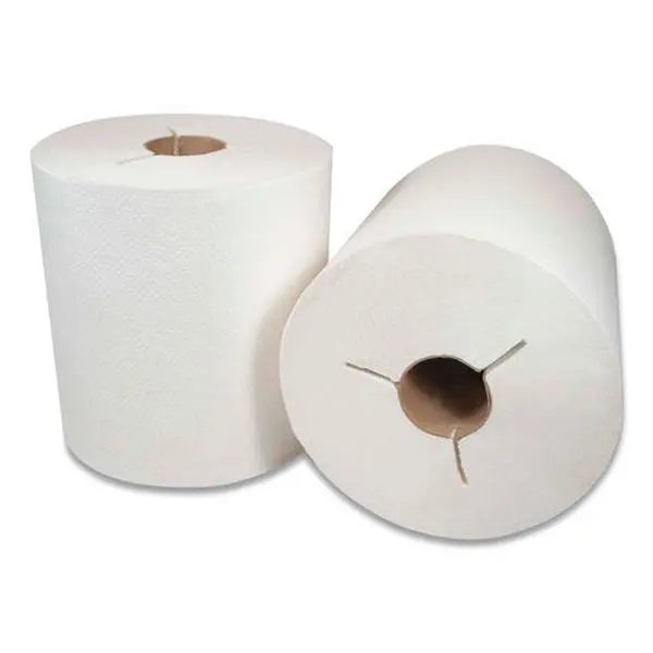 Morcon 400WY Y-Notch Unscented White Absorbent Paper Towel - Toilet & Bathroom Use, 800ft Length Controlled Roll, Hand Drying Home Care Towel for Cost Savings & Reduced Maintenance Costs, High Cap.