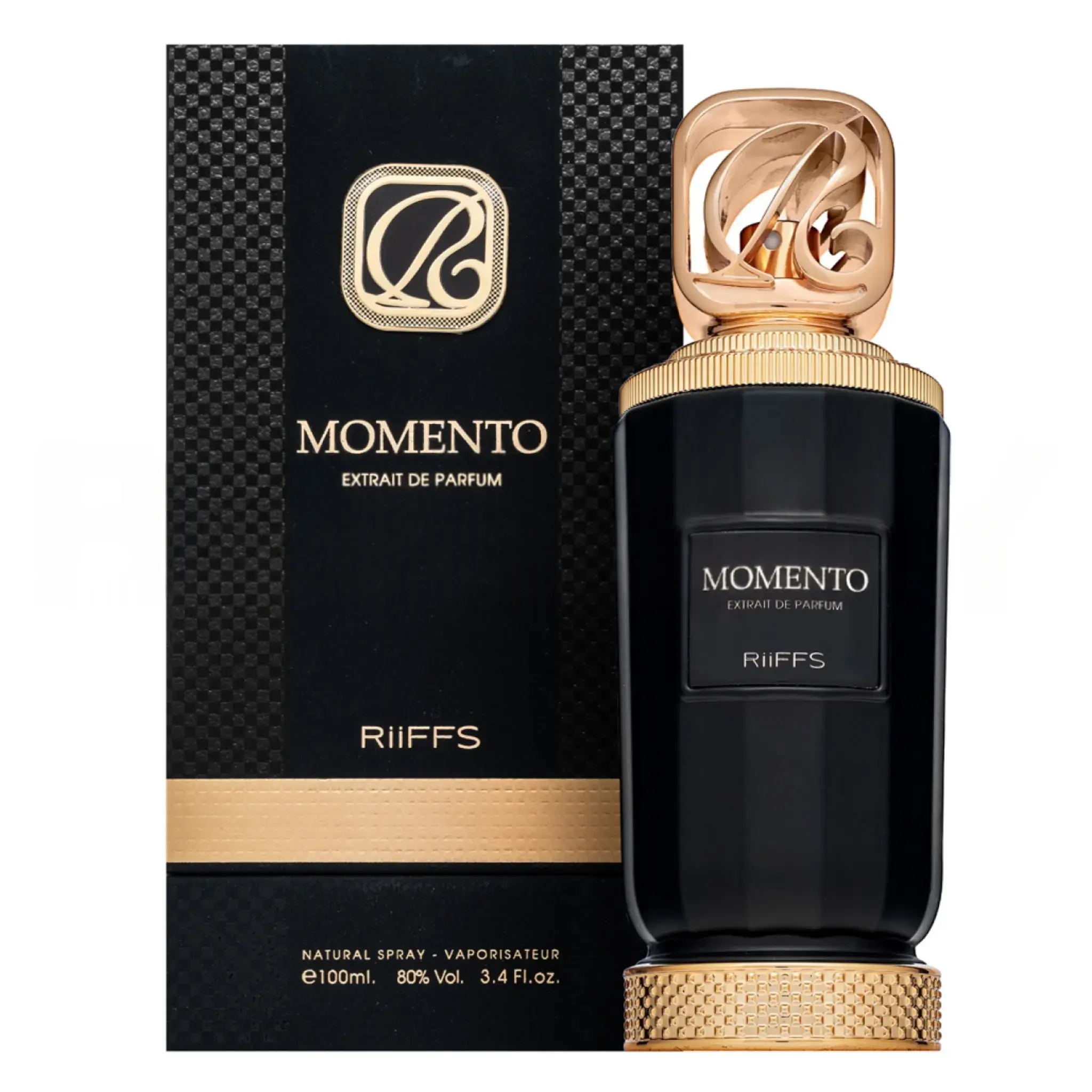 Riiffs Momento for Unisex Extrait de Parfum Spray, 3.4 Ounce