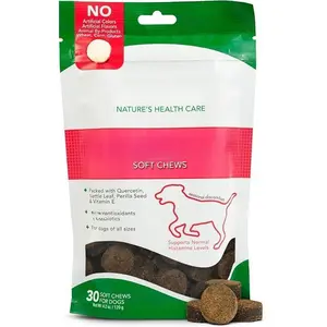 Natural Allergy Relief Soft Chews for Dogs, Anti Itch & Immune Support Supplement, Dog Allergy Treats with Probiotics and Antioxidants, Seasonal Allergy Support for Pets, Soothing Itch Relief Chews (30 Count) flea  treatment  dogs
