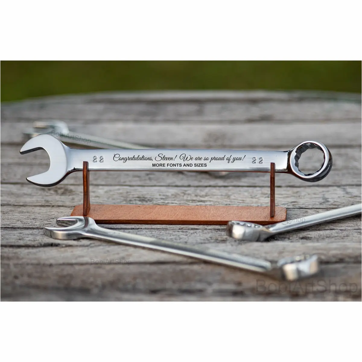 Personalized Wrench, Custom Engraved Spanner, Best Gift For Dad, Groomsman Gift, Personalized Tool, Engraved Wrench, Business Gifts