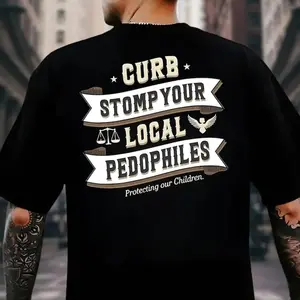 CURB STOMP Pedo Men's Graphic Tee, Shirt Gift For Him, Gift For Her, Trending Shirt, Quotes Tee DGR