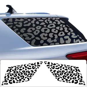 Precut Leopard Cheetah Rear Side Quarter Window Decal Sticker Fits Chevy Traverse 2018-2023
