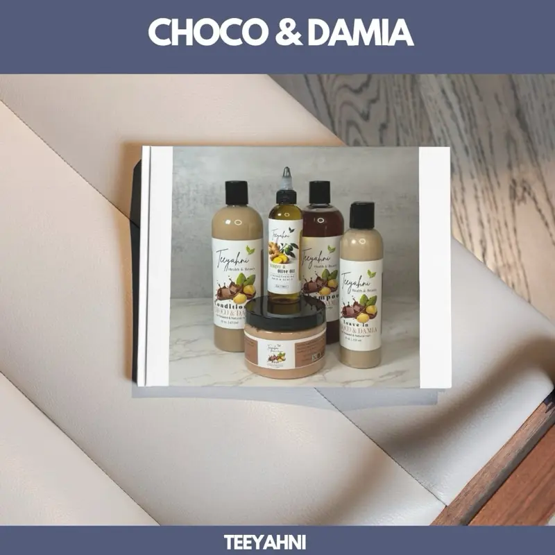 TEYAHNI Choco & Damia Book - Product Title Featuring Choco and Damia Elements