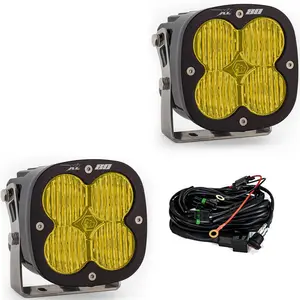 Baja Designs XL80 LED Auxiliary Light Pod Pair - Wide Cornering - Amber