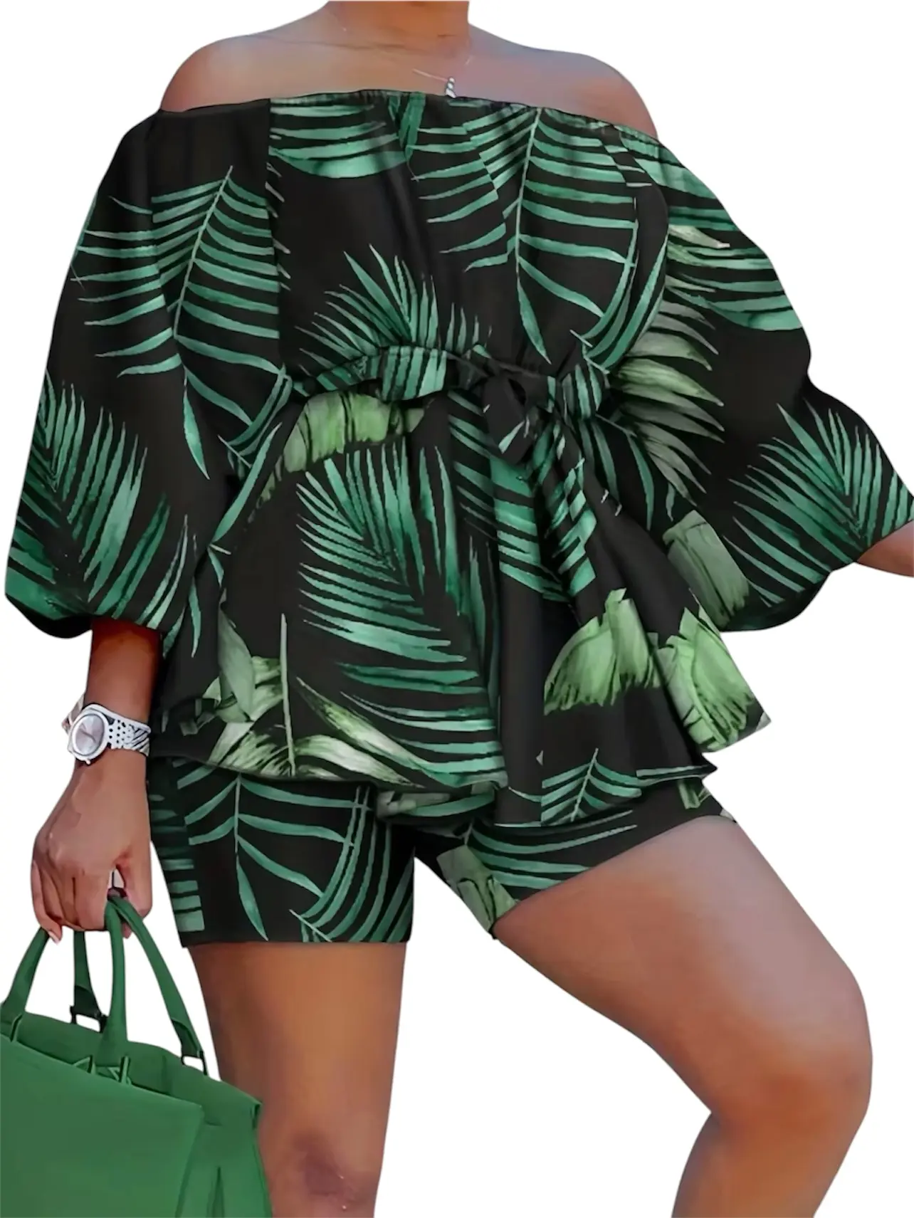 The Ultimate Getaway Set: Ruffle-Shoulder 2-Piece Collection (Voluptuous)