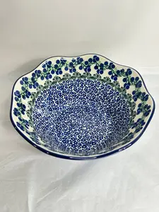 Bowl ~ Wavy Edge ~ Medium ~ 10 inch - 1413X - T3*