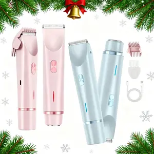 Electric Razors Shave, 2-IN-1 Dual Head Electric Shaver, Cordless Bikini Trimmer Hair Removal For Women With Detachable Head, Gentle Touch, USB Charging, Convenient To Carry, For Bikini, Armpit, Leg And Body Hair Removal, Multifunctional Hair Shaver