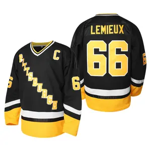 Men's Hockey Jersey #66 Sports Training Competition Jersey Fashion Party Comfortable Polyester Fiber V-neck Loose Fit Four Seasons