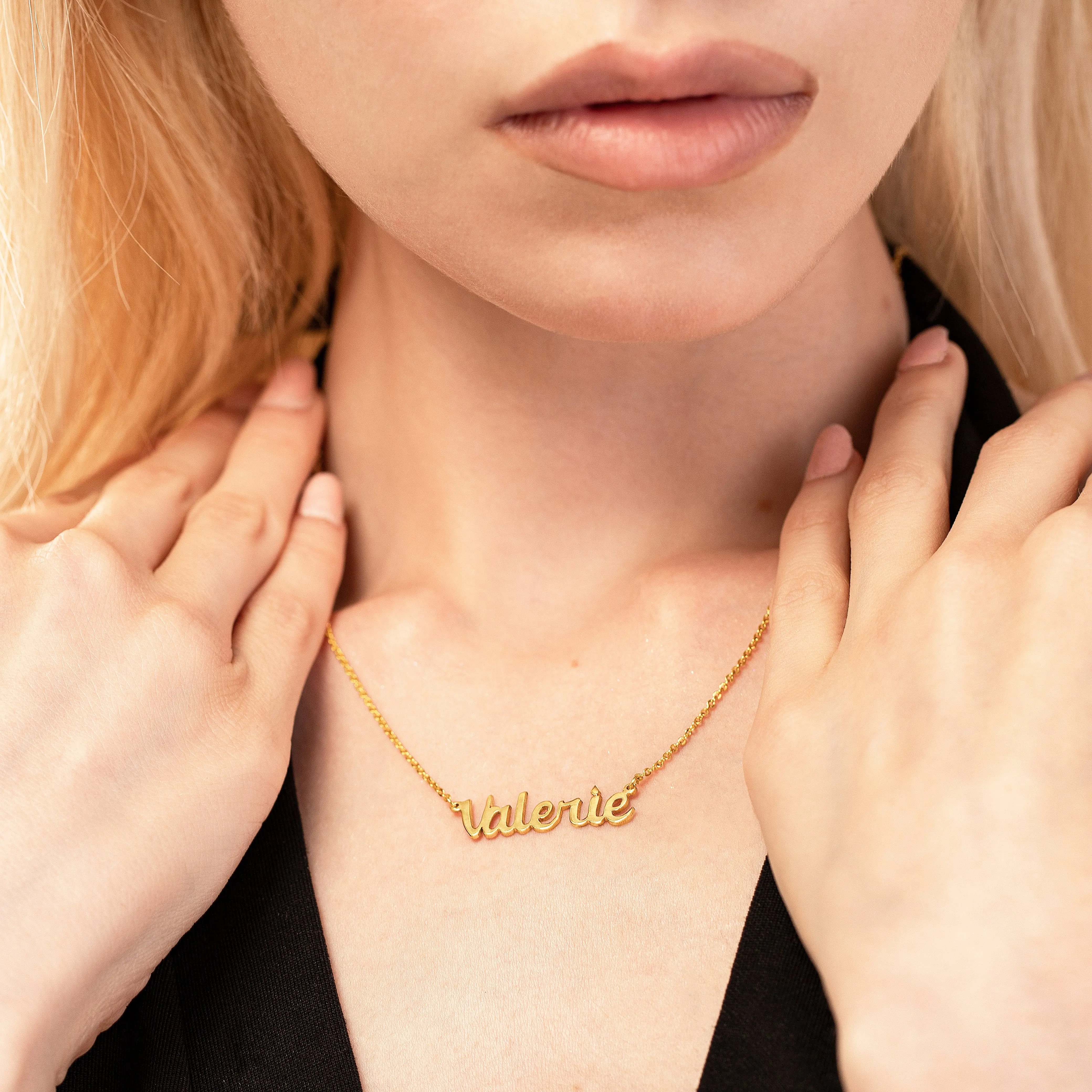 Classic Cursive Name Necklace - Custom Jewelry- NC4