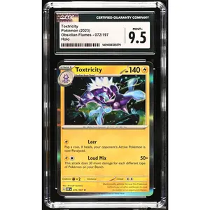 Pokemon 2023 Obsidian Flames Toxtricity #072/197 CGC 9.5