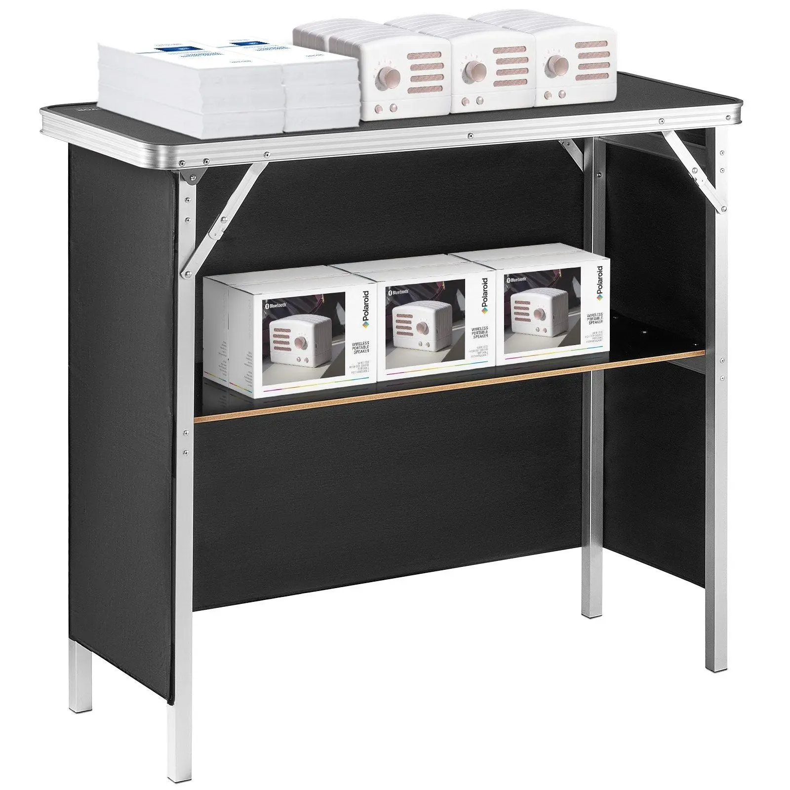 Portable Tradeshow Podium Table Includes Carrying Case