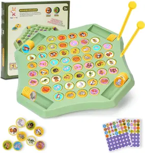 Flip Chess Memory, Flip Memory Game, Animal Flip Chess, Multiplayer Memory Game for for Kindergarten Gathering Activity, Family Time & Camping Trips (Fruit Type)(Animal)