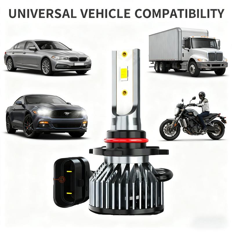 9005/HB3 LED Headlight Bulbs 66000LM Super Bright 6500K Cool White, Plug-N-Play IP68 Waterproof with Cooling Fan 60000+ Hrs for Car High Beam Fog Light