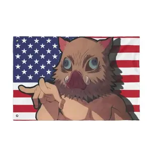 [Sale off up to 50%] [No frame] Inosuke Demon Slayer American Flag, Double Sided Wall Banner, Anime Fan Gift, Manga Home Decor, Room Decoration, Otaku Dorm Poster