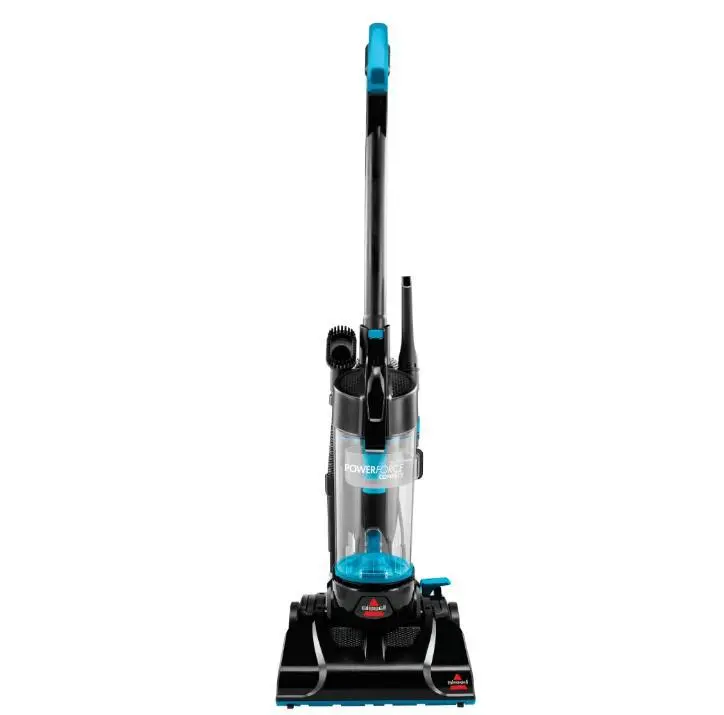 BISSELL PowerForce Compact, Bagless, Upright Vacuum, Lightweight, Powerful Suction, High Reach Wand, Hard Floor and Carpet, 2112, Blue & Black
