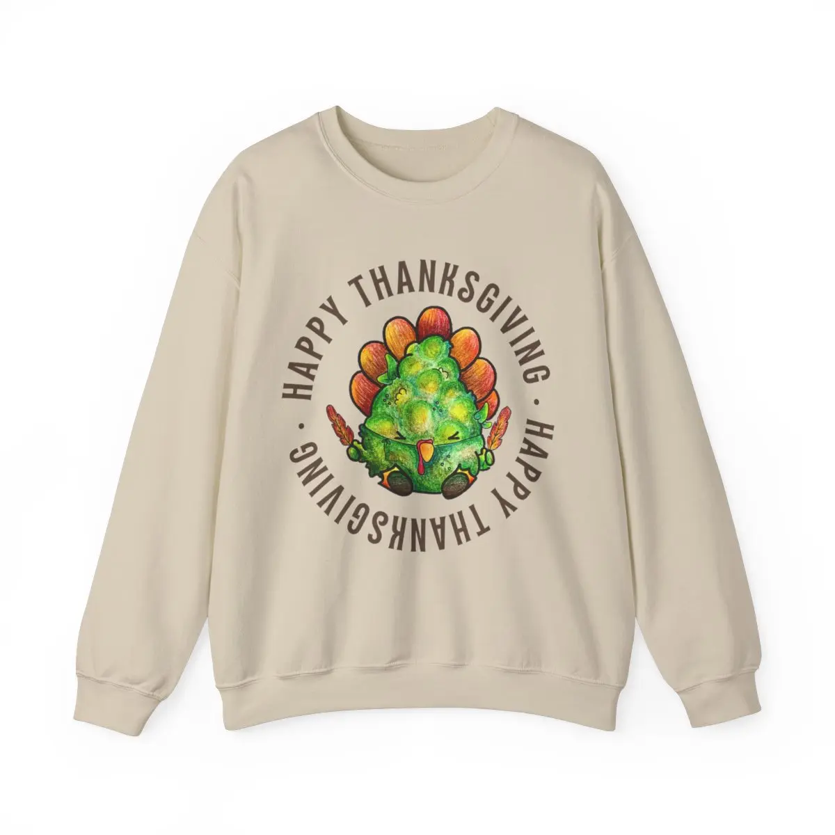 Happy Thanksgiving Nugget Unisex Heavy Blend™ Crewneck Sweatshirt