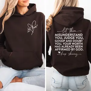 Let Them Sweatshirt Hoodie, Keep Shining Shirt, Self Worth Sweater, Motivational Gift, You are Enough, Self Love Shirt, Inspirational Gift For Her