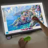LED Light Pad Painting Board, 1/2 Counts USB Powered Adjustable Light Board, Artists Board for Painting, Sketching, Animation, Template Making