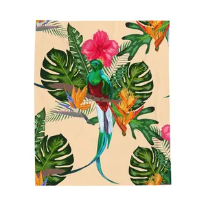 Plush Blanket, Guatemala Quetzal Beautiful Blanket, Perfect Gift Cozy, Throw Blanket, Home Decor, Living Room Decor, Bedroom Decor, Holiday Gift