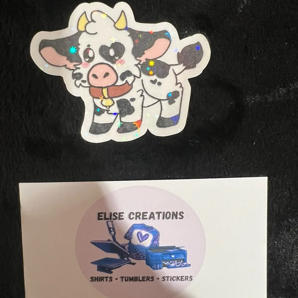 Cow sticker