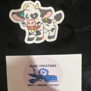 Cow sticker