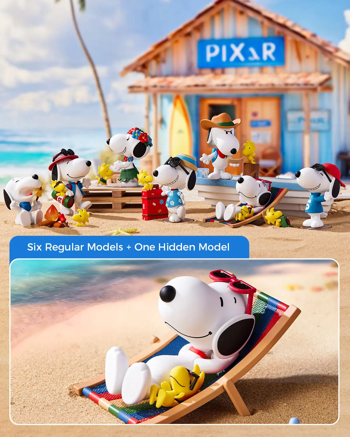 MINISO Snoopy Adventure Travel Buddy Sealed Blind Box - 12cm Premium PVC TV Movie Figurine, 1:72 Rarity Cute Collectibles, Single Box Desk Decor, Kids' Gift, Figurines