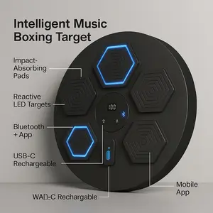 Smart Bluetooth Punching Machine with Light for Home Fitness