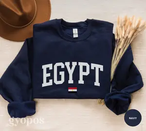 Egypt Sweatshirt, Egypt Hoodie, Egypt Shirt, Egypt Gift, Egypt Flag Pullover, Egypt Souvenir, Travel Sweater