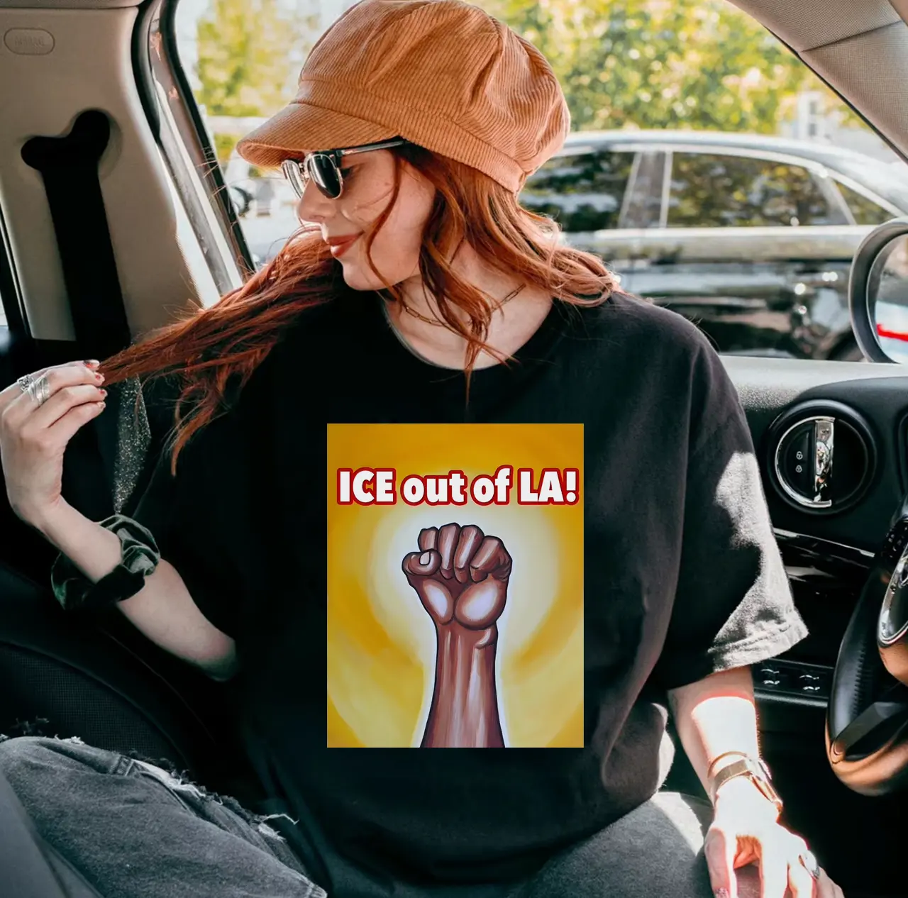 Ice Out of L.A. Shirt, Human Rights Shirt, Ice Protest T-Shirt, Anti-ICE Protest Shirt, California Immigration Justice Tee