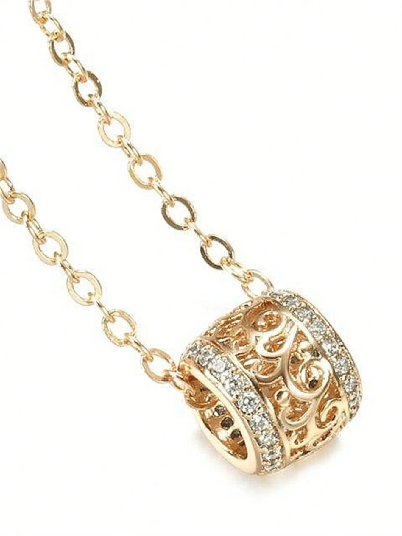 1 PC Classical Cubic Zirconia Necklace Pendant Dainty Necklaces For Women Valentine's Day Gift Wedding Jewelry
