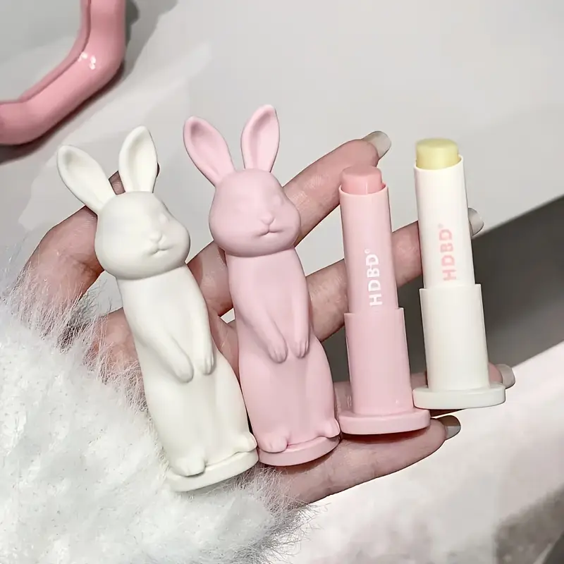 Lip Primer Base Balm in Stick Form, Creates a Smooth Base for Flawless Lipstick Application, No, 1 Pink Bunny Lip Balm
