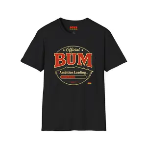 Official BUM T-Shirt — "Ambition Loading" Retro Graphic Tee