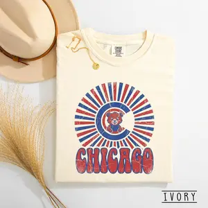 Chicago Baseball Bear T-shirt, Retro Sports Youth Tee, Bear Graphic Kids Shirt, Windy City Adult Graphic Tee, 2026 Fan Gift