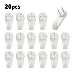 20pcs Invisible Wall Pins, No-Drill DIY Art Hooks, Traceless Picture Hangers, Easy-To-Use Wall Mounts, Perfect for Home Decor