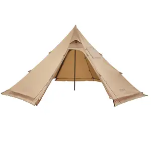 VEVOR Hot Tent for 4 Persons,  , Portable Winter Tipi Tent with Stove Jack, Waterproof Canvas Camping Tents,  Lightweight 4 Season Shelter Tents for Hiking Fishing Backpacking, M Size