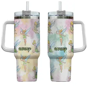Custom Tinker 40oz Tumbler, Personalized Engraved Travel Cup for fan, Cute Gift for Her